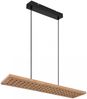 LED Hängeleuchte, Metall, Holz, dimmbar, braun, L 80 cm Bild 3