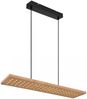 LED Hängeleuchte, Metall, Holz, dimmbar, braun, L 80 cm Bild 2
