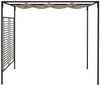 vidaXL Pavillon mit Ausziehbarem Dach 3x4x2,3 m Taupe 180 g/m² 313624 Bild 3
