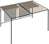 vidaXL Pavillon mit Ausziehbarem Dach 3x4x2,3 m Taupe 180 g/m² 313624 Bild 5