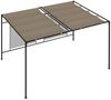 vidaXL Pavillon mit Ausziehbarem Dach 3x4x2,3 m Taupe 180 g/m² 313624 Bild 4