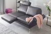 KAWOLA Sofa HURRICANE 2-Sitzer Leder dunkelgrau 87 x 141 x 170 cm Bild 5