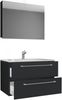 VCM Badmöbel Waschtisch Badinos 914334 Schwarz H. 109 x B. 80 x T. 46 cm Bild 2