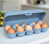 Koziol Eierbox Eggs To Go nature flower blue Bild 3
