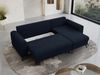 Ecksofa L-form, Bettsofa mit Schlaffunktion, zwei Bettkasten - AXEL - Dunkelblau Velours Bild 3