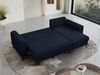 Ecksofa L-form, Bettsofa mit Schlaffunktion, zwei Bettkasten - AXEL - Dunkelblau Velours Bild 4