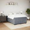 vidaXL Boxspringbett mit Matratze Dunkelgrau 140x200 cm Samt 3285288 Bild 3