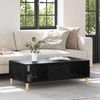 vidaXL Couchtisch Schwarz Eichen-Optik 102 x 55 x 35 cm Holzwerkstoff 875121 Bild 4