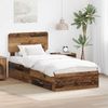 vidaXL Bettrahmen mit Kopfteil Altholz 100 x 200 cm Holzwerkstoff 3412416 Bild 1