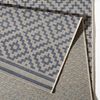 In- & Outdoor Teppich Raute blau/creme - 200x290x0,8cm Bild 4