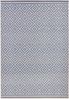 In- & Outdoor Teppich Raute blau/creme - 200x290x0,8cm Bild 3