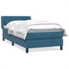 vidaXL Boxspringbett mit Matratze Dunkelblau 80x210 cm Samt 3317509 Bild 2
