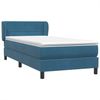 vidaXL Boxspringbett mit Matratze Dunkelblau 80x210 cm Samt 3317509 Bild 4