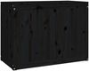 vidaXL Wäschetruhe Schwarz 88,5x44x66 cm Massivholz Kiefer 823573 Bild 5