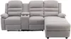 Vente-unique - MACEDONIA Sofa Stoff Beige - B 172 cm x H 102 cm x L 231 cm Bild 4