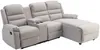 Vente-unique - MACEDONIA Sofa Stoff Beige - B 172 cm x H 102 cm x L 231 cm Bild 5