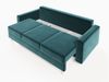 Sofa 3-Sitzer CARDE mit Schlaffunktion Flaschengrün Bild 5