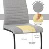 ALBATROS Freischwinger Stuhl TURANO 4er Set, Grau - Esszimmerstuhl Schwingstuhl mit Modernem Design, Stoff-Bezug, Dicke Polsterung - Küchenstuhl, Polster-Stuhl Esszimmer, Esstisch Stuhl Bild 5