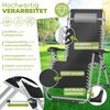 KESSER® Sonnenliege Liegestuhl Klappbar Mit Getränkehalter Gartenstuhl Mit Auflage Polster, Liegestuhl, Extra groß Gartenliege, Verstellbar Rückenlehne Garten Liege mit Kissen-Unterstützung Grau Bild 4