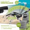 KESSER® Sonnenliege Liegestuhl Klappbar Mit Getränkehalter Gartenstuhl Mit Auflage Polster, Liegestuhl, Extra groß Gartenliege, Verstellbar Rückenlehne Garten Liege mit Kissen-Unterstützung Grau Bild 5