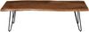 Sitzbank Baumkante 140 cm nussbaum massiv Akazie Hairpin-Gestell schwarz 92369119 Bild 2