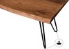 Sitzbank Baumkante 140 cm nussbaum massiv Akazie Hairpin-Gestell schwarz 92369119 Bild 3