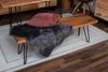 Sitzbank Baumkante 140 cm nussbaum massiv Akazie Hairpin-Gestell schwarz 92369119 Bild 5