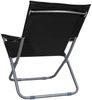 vidaXL Klappbare Strandstühle 2 Stk. Stoff Schwarz 47903 Bild 5