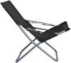 vidaXL Klappbare Strandstühle 2 Stk. Stoff Schwarz 47903 Bild 4