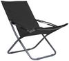 vidaXL Klappbare Strandstühle 2 Stk. Stoff Schwarz 47903 Bild 3
