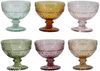 Chic Antique - 6x Trinkgläser Eisschalen Glas Schalen 260ml Bunt Muster 61090100 Bild 2