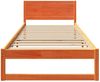 vidaXL Bettrahmen Wachsbraun 100 x 200 cm Massives Kiefernholz 873288 Bild 5