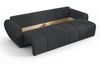 AX LIVING Malatya Big Sofa mit Schlaffunktion Schlafsofa in Dunkelgrau Bild 4
