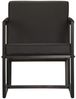 vidaXL Sessel Schwarz Echtleder [247801] Bild 2