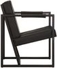 vidaXL Sessel Schwarz Echtleder [247801] Bild 3
