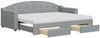 vidaXL Tagesbett Ausziehbar mit Schubladen Hellgrau 80x200 cm Stoff 3197579 Bild 2