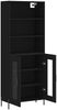 vidaXL Highboard Schwarz 69,5x34x180 cm Holzwerkstoff 3189326 Bild 4