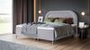 Selsey 'Loreo' Boxspringbett mit Bettkasten, Chenille-Bezug, hellgrau, 140x200 cm Bild 2