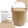 Couchtisch-Set, 2-teilig, 48 x 48 x H 38 / 38 x 38 x H 32 cm, platzsparend, MDF in Natur Bild 5