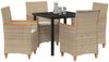 vidaXL Garten Essgruppe 5 pcs Beige Poly-Rattan 3381101 Bild 3