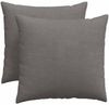 vidaXL Sofakissen 2 Stück Hellgrau 50 x 50 cm Cordstoff 42013989 Bild 2