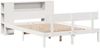 vidaXL Massivholzbett mit Regal ohne Matratze Weiß 135x190 cm Kiefer 3321769 Bild 3