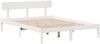 vidaXL Massivholzbett mit Regal ohne Matratze Weiß 135x190 cm Kiefer 3321769 Bild 5