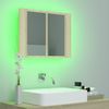 vidaXL LED-Bad-Spiegelschrank Sonoma-Eiche 60x12x45 cm Acryl 804959 Bild 5