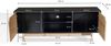 Lowboard Schwarz Eiche-Dekor 150x55x40cm TV-Kommode Modern mit Türen Bild 4