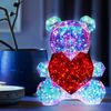 LED Dekoleuchte, Tischlampe, Kristalloptik Bär, H 30 cm Bild 3