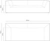 Micadoni Sofa Ruby 3-Sitzer Samt Salvador Dunkelgrau Bild 5