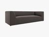 Micadoni Sofa Ruby 3-Sitzer Samt Salvador Dunkelgrau Bild 2