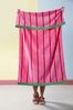 KAAT Family Strandtuch Liegetuch 100x180 cm Summer Sweet pink Streifen Bild 2