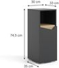 Midischrank Marelle Anthrazit/Artisan 30 x 74.5 cm mit Tür und offenem Fach Vicco Bild 3